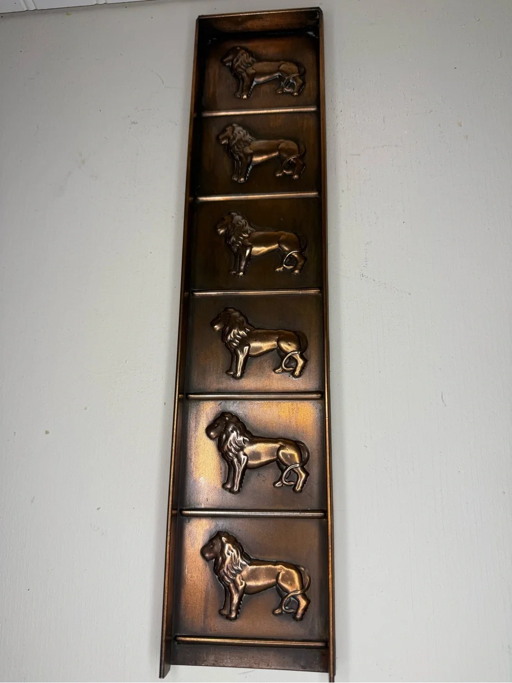 Antique Rowntree Mackintosh Copper Male Lions Chocolate / Candy Mold